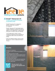 KEENE LITERATURE DRIWALL RAINSCREEN UV